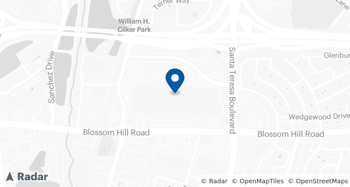 Map of Dairy Queen Location:: Oakridge Mall, San Jose, CA, 95123-1242